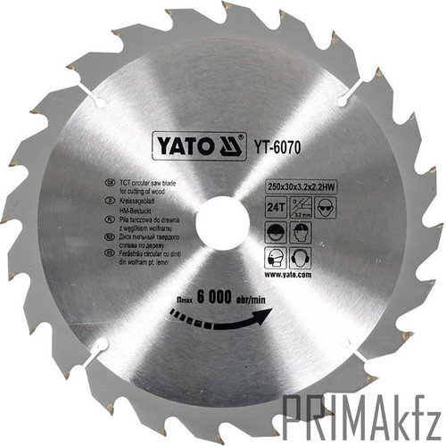 YATO Kreissägeblatt Handkreissäge HM-Sägeblatt Holz PVC Alu Metall 125 - 500 mm - Bild 47 von 81