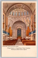 Postcard Art Maryland Annapolis US Naval Academy Chapel Interior 44T