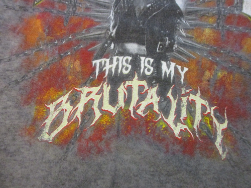 T-SHIRT RHEA RIPLEY THIS IS MY BRUTALITY WWE WRESTLING AUTENTICA TINTA 3XL RARA - Foto 4 di 8