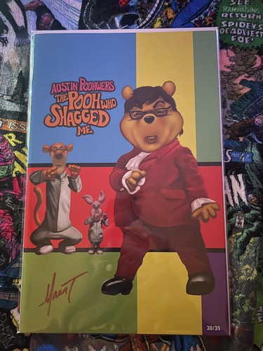 Hast du Puuh? AUSTIN POOHERS THE POOH WHO SHAGGED ME signiert LT 35 - Bild 1 von 2