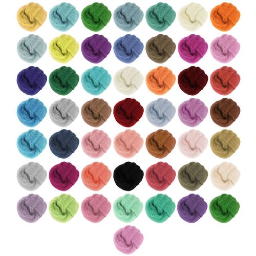 36/50 Colors Fibre Wool Roving For Needle Felting Spinningss DIY Craft Material - Picture 14 of 14