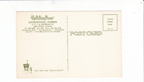 Holiday Inn of Jacksonville, Florida Vintage Postkarte / Kunstkarte / Interstate 95 - Bild 2 von 2