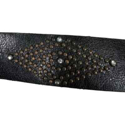 Steve Madden Western Embellished Black Leather Belt Medium  display picture 2