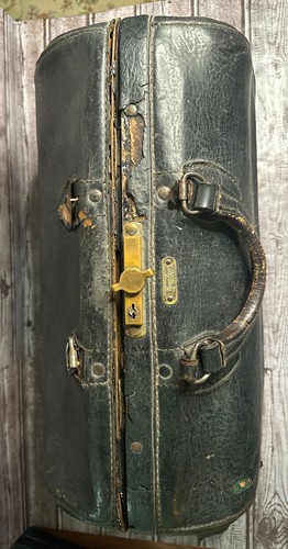 EMDEE BY SCHELL Vtg Cowhide Leather Doctor Bag For Display Fair Condition *Read* - Picture 2 of 16