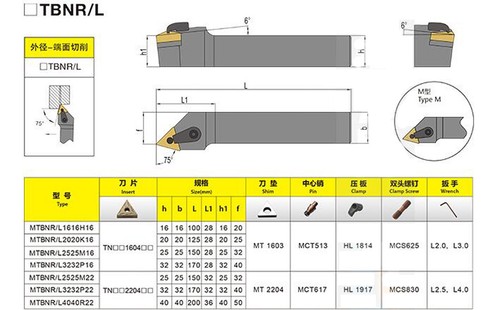 US MTBNR2020K16 CNC Drehmaschine Bearbeitung Ausbohrfräser Außendrehen Werkzeughalter - Bild 2 von 4