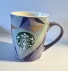 Starbucks Mermaid Logo 2021 Purple Lilac Lavender Geometric Coffee Mug Cup 10 oz