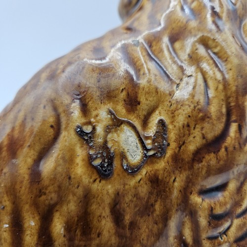 1866 American Doorstopper Staffordshire Spaniel Rockingham gelbe Ware Mantel Hund - Bild 6 von 15