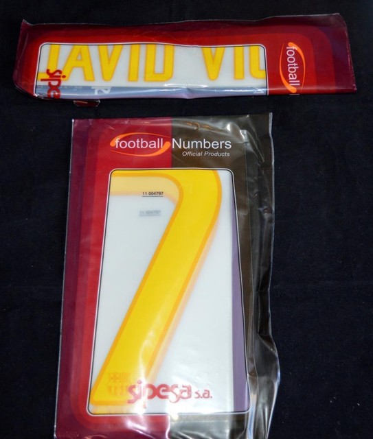 Barcelona David Villa 7 2011-12 Football Shirt Name Set Home & Away Pack of 10 Barcelona David Villa 7 2011-12 Football Shirt Name Set Home & Away Pack of 10