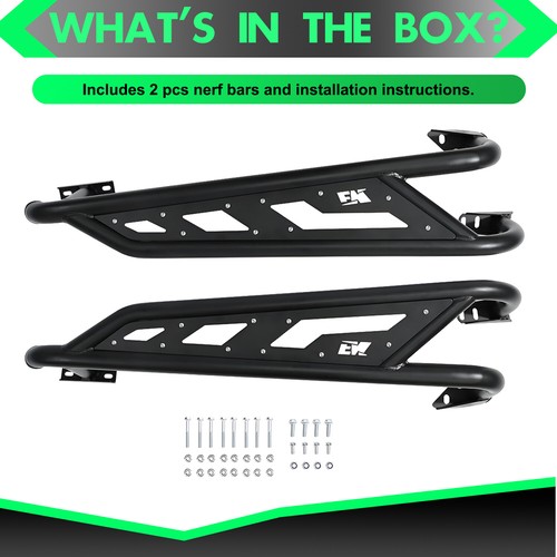 Rock Sliders Side Nerf Bars Fit for Honda Talon 1000R/ 1000X 2019+ 2-Seat Black - Bild 6 von 18