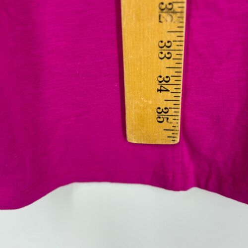 Old Navy Damen XL Ring Neckholder Krawatte Midi Kleid Fuchsia rosa Baumwolle Elasthan Strick - Bild 9 von 9