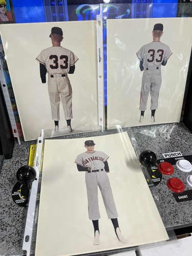 3 Vintage San Francisco Giants Type 1 8x10 Moulin Studios Uniform Proof Samples - Bild 11 von 11