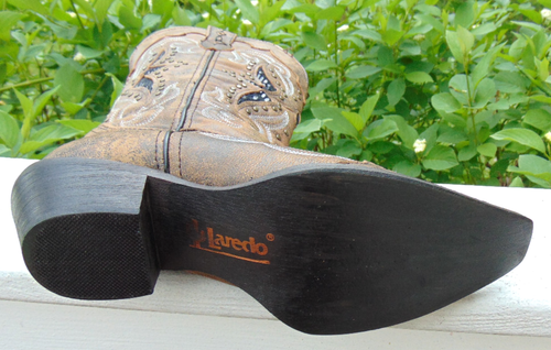 Laredo Lucretia 52133 Womens Brown Leather Western Boots Cowgirl/Horse Riding~7 - Picture 5 of 8