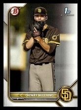 2022 Bowman Draft #BD-119 Henry Williams Card San Diego Padres