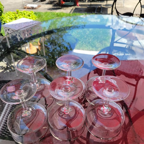 LENOX Desire Crystal Champagne Glasses Vintage Set Of 6 - Picture 14 of 19