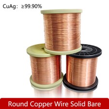 99.9% Copper Wire Blank, Round, Solid, Uncoated, 0.2mm to 5mm Diameter