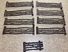 Vintage Marx Western Bar M Ranch 8 Perfect Fully intact Fence Sections & Gate