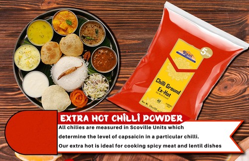 Rani Extra Hot Chilli Powder Indian Spice, 80oz (5lbs) 2.27kg, Bulk - Picture 6 of 9