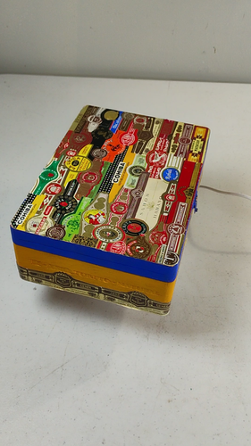Vintage 1970s Folk Art Cigar Box - Te-Amo & Premium Brand Labels - Matacapan Mex - Video 1 of 1