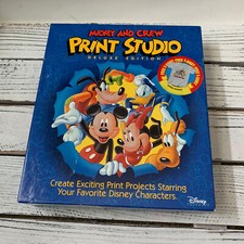 Disney Mickey & Crew Print Studio Deluxe Edition PC Floppy Disney Windows 3.1