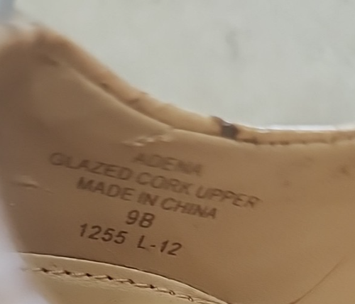 Lauren Ralph Lauren Adena Womens Glazed cork pointed toe pump heels Size 9 B - Picture 2 of 9
