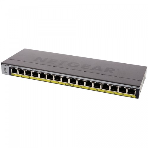 Netgear GS116PP 16-Port Gigabit LAN Unmanaged PoE+ Switch mit FlexPoE (183W)  - Bild 2 von 4