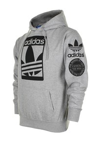 adidas Men's Original Trefoil Street Graphic Front Pocket Hoodie Adidas Men's Originals Street Graphic Crew Sweatshirt Black