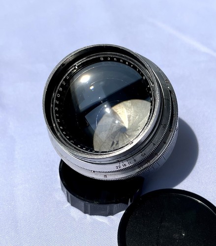 Rare! Carl Zeiss Jena Sonnar 2/85 Red T M42 Mount S/N 3209241 - Picture 2 of 10