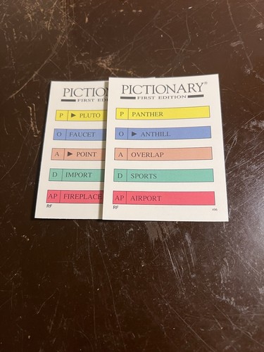 1985 Pictionary 1st Edition Charades Board Game - Excellent Condition - Picture 9 of 11