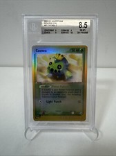 Pokemon Ex Sandstorm Reverse Foil Holo Card #57 Cacnea BGS 8.5