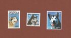 Alaskan Malamute dog postage stamps set of 3 Mnh