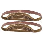 Belt Power Finger File Sander Abrasive Sanding Belts 457mm x 13mm 60 Grit 10 PK