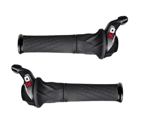 Sram Shifter SALE 199 (RRP399) X0 Grip Shift Set 3X10 Red With Lock-On Grips