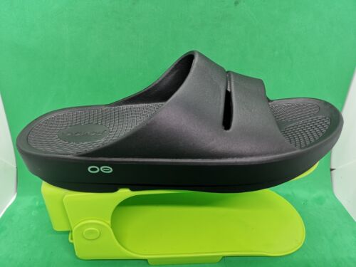 Oofos Recovery Slides Sandals Comfort Slip On Men's Size 8 Women's 10 EU41 Black - Picture 2 of 18