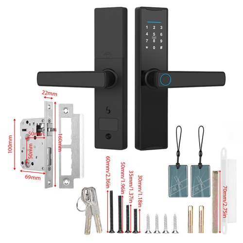 Tuya Smart Lock Fingerprint Lock Fingerprint Electronic Deadbolt Door Lock L0Y1 - Picture 16 of 17