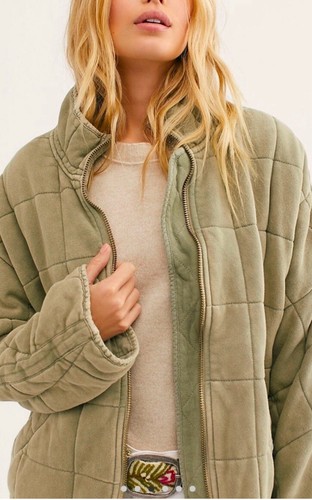 Free People Dolman Stepp Strick Jacke Moos Oversized Large und X-Large Neu F12 - Bild 4 von 16