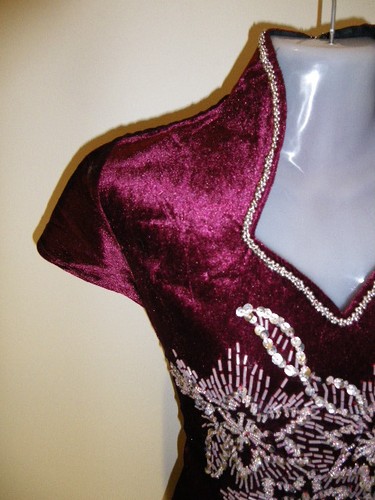 SALE New Size 22 (5XL) (D9-MR) Dinner Dress Long Party Gown Prom with Sequins - Picture 7 of 12