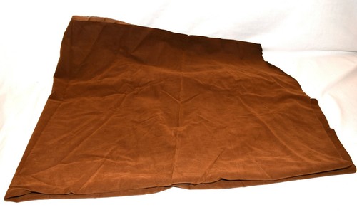 Vintage Dark Brown Faux Suede 52" Wide Upholstery Fabric 1 Yard 15" - Picture 3 of 4