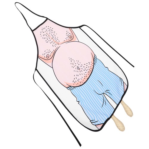 Delantal de cocina Wacky Belly Man delantal impreso cocina parrilla barbacoa delantal - Imagen 3 de 12