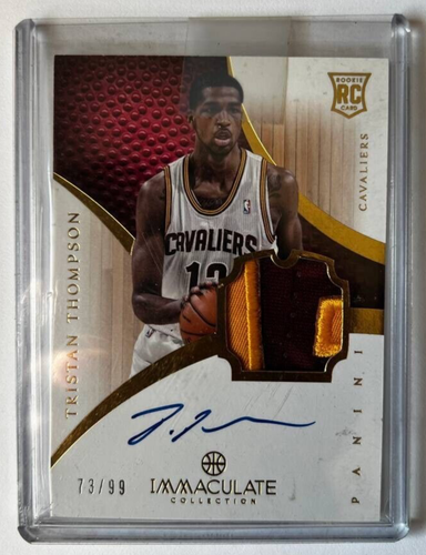 2012-13 Immaculate TRISTAN THOMPSON #104 Rookie Patch Auto - Picture 1 of 2