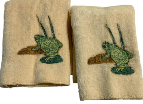 Vintage MARTEX INVITATIONS Towel 8 PC Set 1970 - 1980 Wood Ducks in Marsh USA - Picture 7 of 8