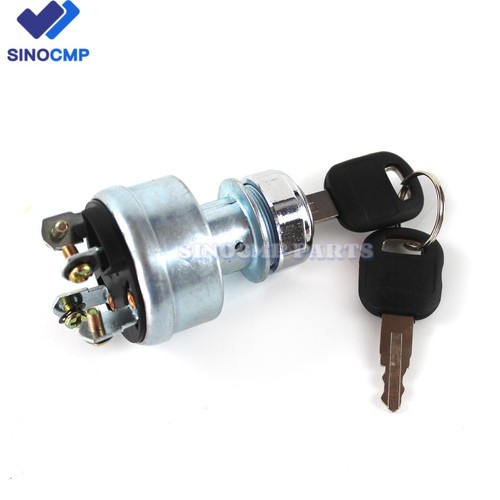 Starter Ignition Switch 9G7641 9G-7641 For Caterpillar E303 E304 E305 W/ 2 Keys - Picture 3 of 8