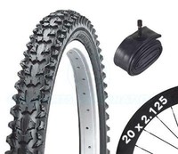 Fahrrad Reifen Rad - Bmx / Mountainbike - 20 X 2.125 - Mit Schrader Schlauch