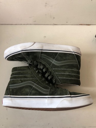 VANS Sk8-Hi Sk8 High Pig Suede Olive Green Eco Dry Water Repellent Size 6.5 - Bild 2 von 6
