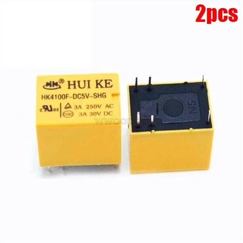 Relé 5V HK4100F-DC5V-SHG 3A 250Vac 30Vdc Huike DC sa 2 piezas