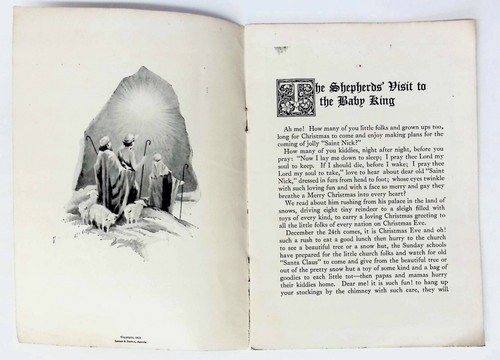 1924 The Shepherd's Visit To The Baby King Story Santa Claus , Christmas - Imagen 3 de 7