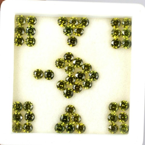 50 Stck. Runder Grüner Turmalin Edelstein Lot 12,50 Ct/3 mm Natürlich Zertifiziert BB08 - Bild 3 von 12
