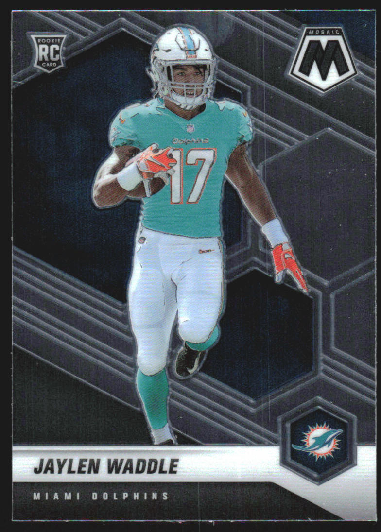 2021 Mosaic Jaylen Waddle #308   RC Rookie Miami Dolphins  1CC