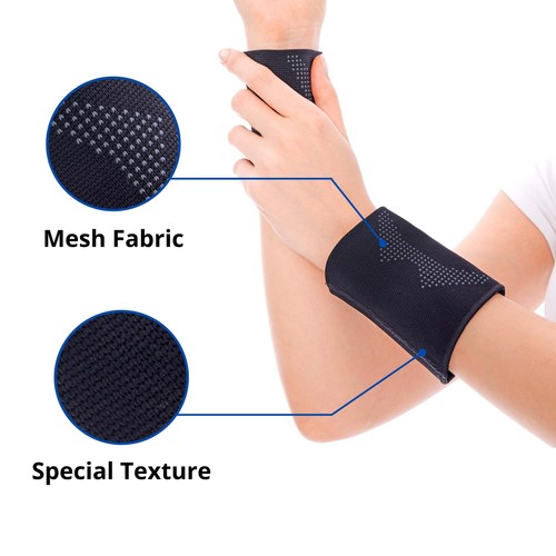 Wrist Compression Sleeve Unisex Wrist Band Support Sleeve Wrist Protector Com... - Picture 3 of 7