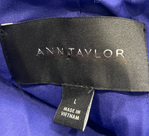NUEVO ABRIGO CHAQUETÓN ANN TAYLOR MEZCLA LANA ULTRAVIOLETA CUELLO MUESCAS TALLA GRANDE - Imagen 5 de 7