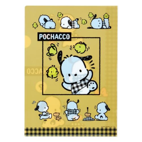 Sanrio Character Pochacco A4 Clear File Folder 2 Pcs Set (Plaid Design) Retro JP - Bild 12 von 12